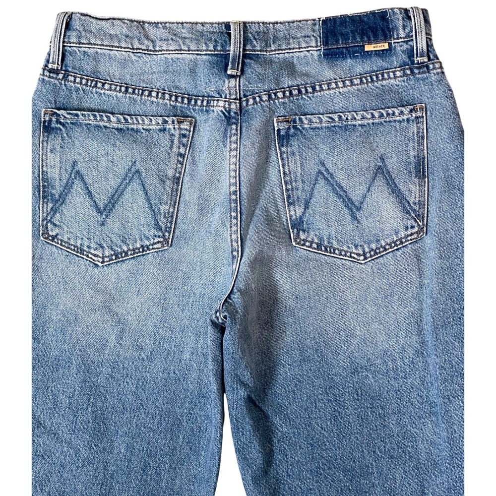 MOTHER Dodger Skimp Cuff Jeans SZ 28 Leap of Faith Straight Light Wash USA - Picture 7 of 12